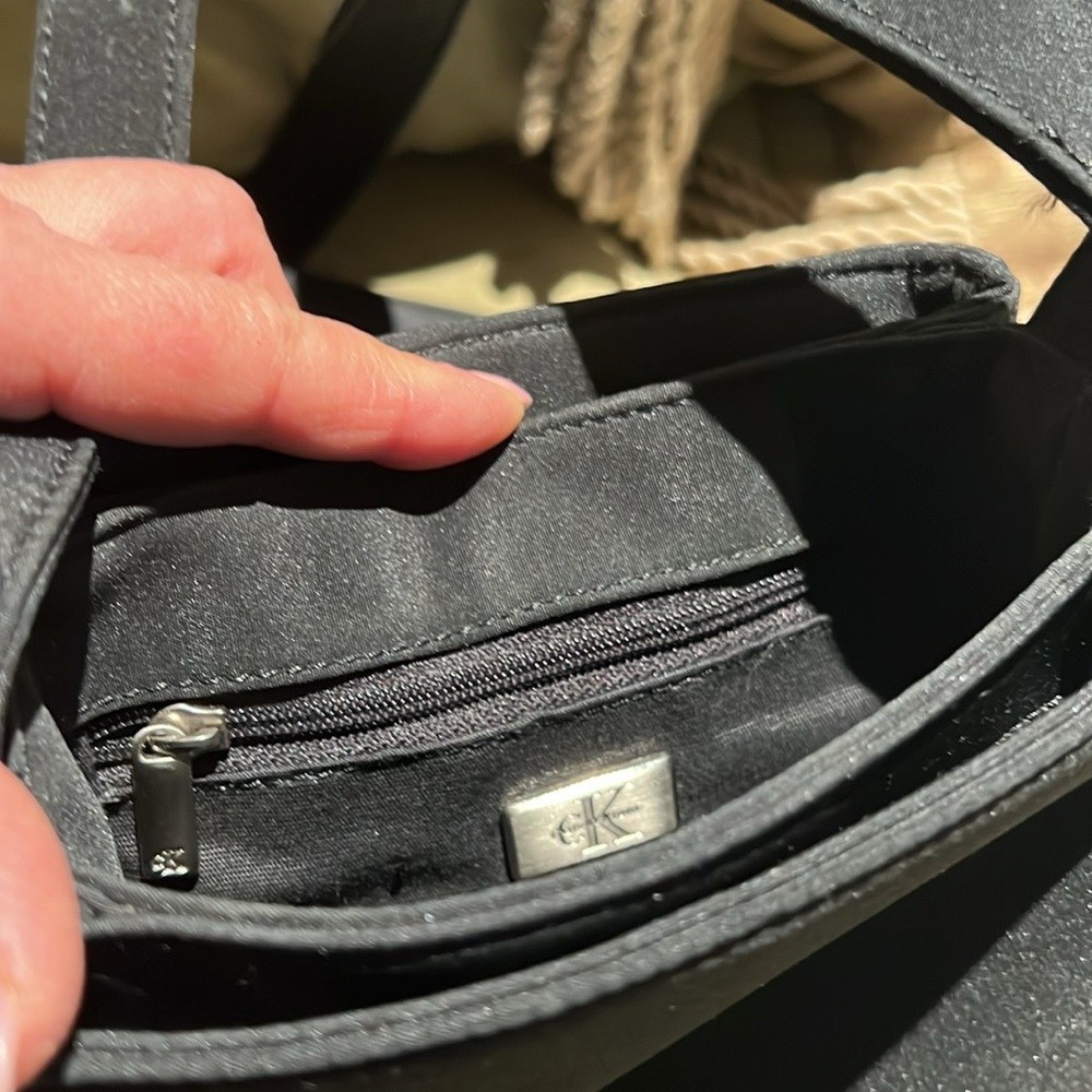 Calvin Klein Black Canvas hand bag - Picture 11 of 15